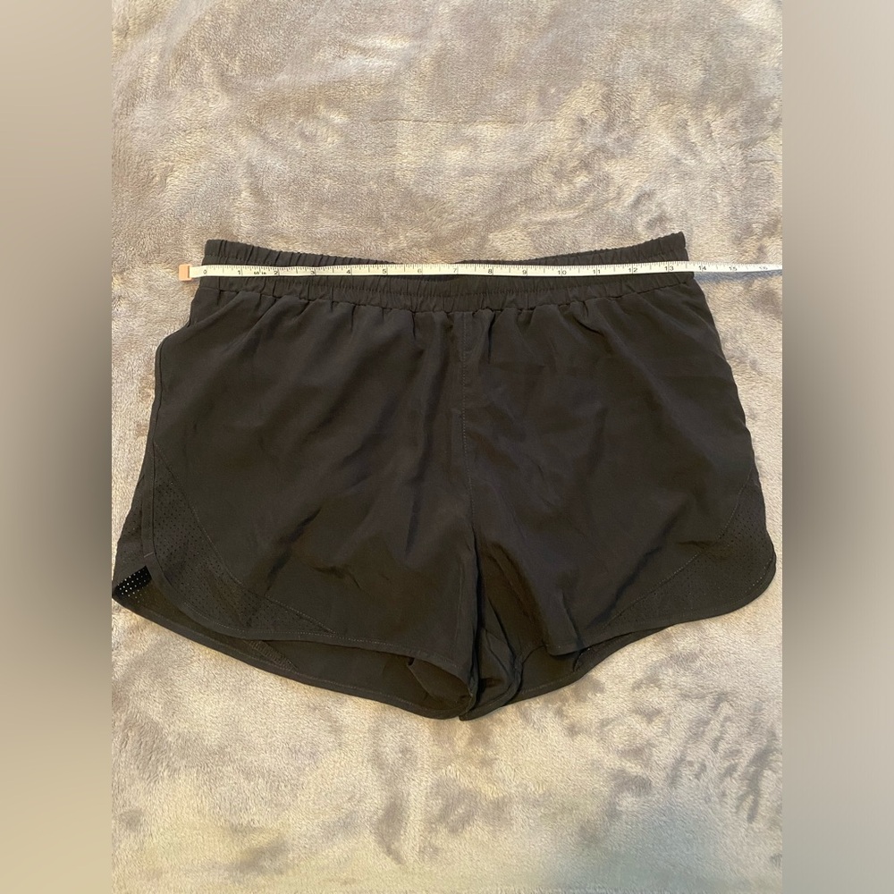 Xersion Black Shorts with Pink Drawstring